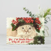 Kerstmis met Kerstmis met twee zijden Kaart (Staand voorkant)