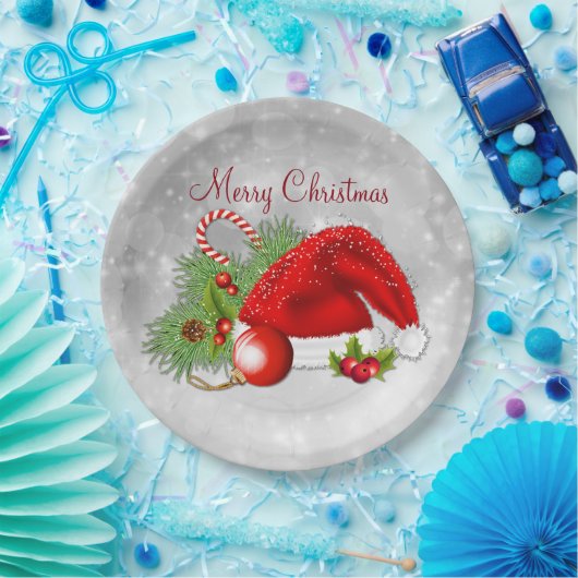 Kerstmis met kerstmis papieren bordje (Feest)