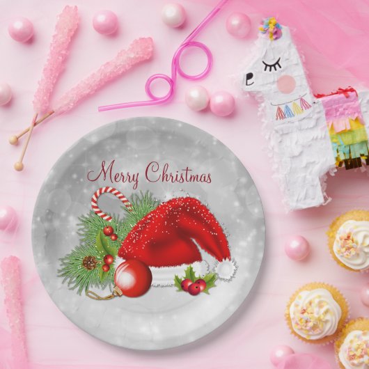 Kerstmis met kerstmis papieren bordje (Feest)
