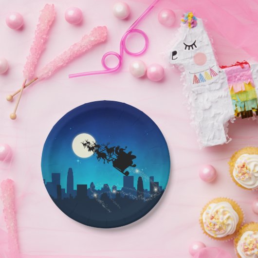 Kerstmis met kerstmis papieren bordje (Feest)