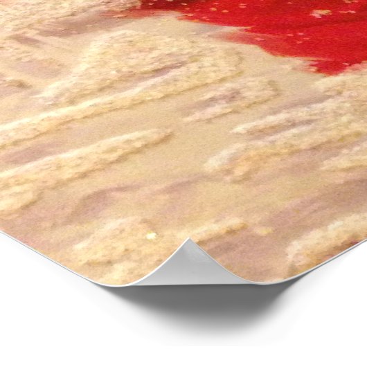 Kerstmis met kerstmis poster (Hoek)