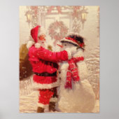 Kerstmis met kerstmis poster (Voorkant)