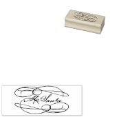 Kerstmis met kerstmis rubberstempel (Gestempeld)