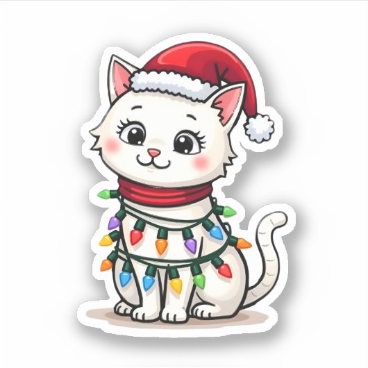 Kerstmis met kerstmis sticker (Voorkant)