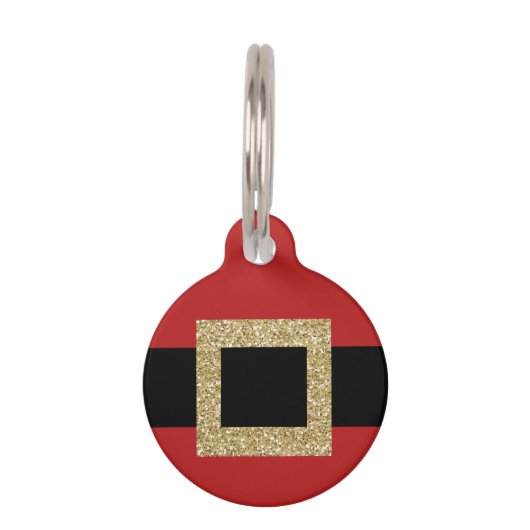 Kerstmis met kerstmis Suit Buckle Charm Huisdierpenning (Voorkant)