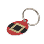 Kerstmis met kerstmis Suit Buckle Charm Huisdierpenning (Zijkant)