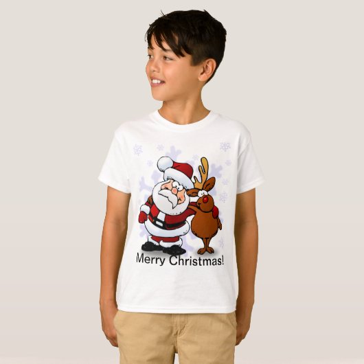 Kerstmis met Kerstmis T-shirt (Voorkant volledig)