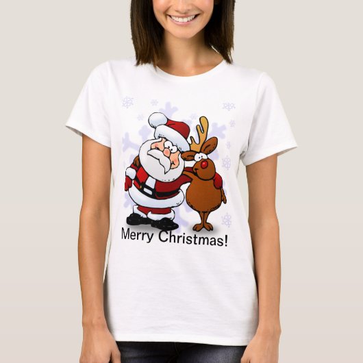 Kerstmis met Kerstmis T-shirt (Voorkant)
