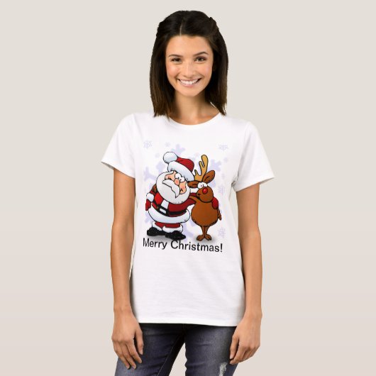 Kerstmis met Kerstmis T-shirt (Voorkant volledig)