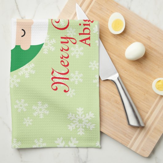 Kerstmis met kerstmis theedoek (Quarter Fold)