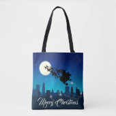 Kerstmis met kerstmis tote bag (Voorkant)