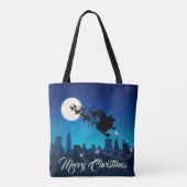 Kerstmis met kerstmis tote bag (Achterkant)