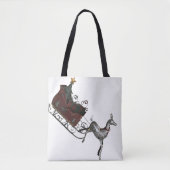 Kerstmis met kerstmis tote bag (Voorkant)