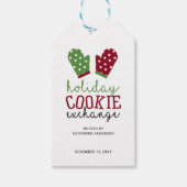 Kerstmis met kerstmis van de Koekjesbeurs van de f Cadeaulabel (Voorkant)