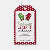 Kerstmis met kerstmis van de Koekjesbeurs van de f Cadeaulabel (Voorkant)