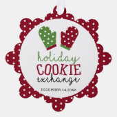 Kerstmis met kerstmis van de Koekjesbeurs van de f Ornament Kaart (Voorkant)