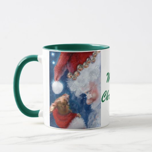 Kerstmis met kerstmis van kerstdieren mok (Links)