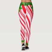 Kerstmis met kerstmis van Santa Fishnet Leggings (Achterkant)