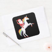 Kerstmis met kerstmis voor feestdag vierkante sticker (Envelop)