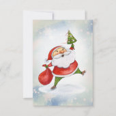 Kerstmis met kerstmis waterverf voor kerstmis bedankkaart (Voorkant)