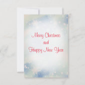 Kerstmis met kerstmis waterverf voor kerstmis bedankkaart (Achterkant)