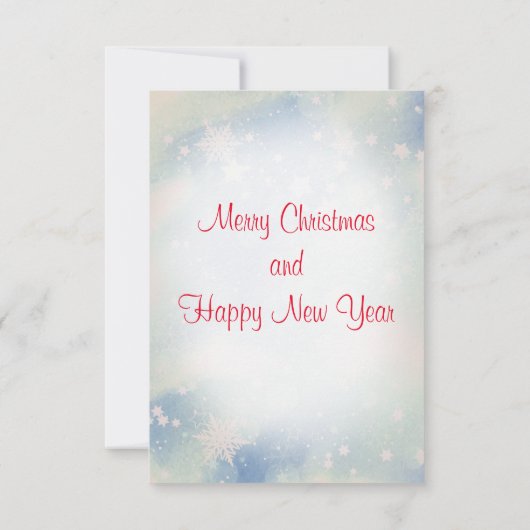 Kerstmis met kerstmis waterverf voor kerstmis bedankkaart (Achterkant)