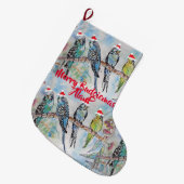 Kerstmis met kerststaart met boedgie grote kerstsok (Voorkant (Hangend))