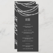 Kerstmis met Kerstverlichting Feestelijke Kerstpar Menu (Voorkant / Achterkant)