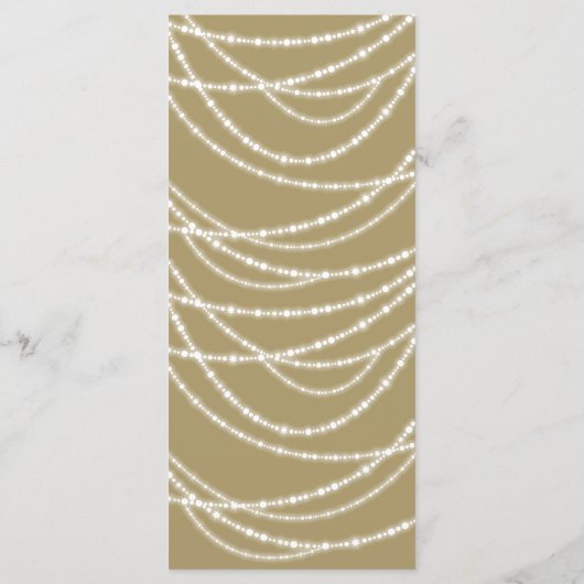 Kerstmis met Kerstverlichting Feestelijke Kerstpar Menu (Achterkant)