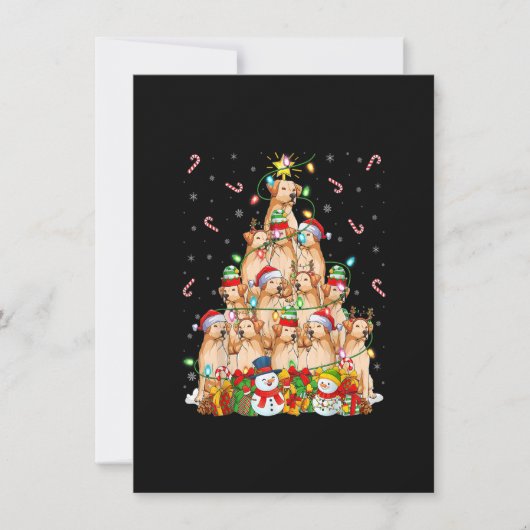 Kerstmis met kerstverlichting voor de kerstman met kaart (Voorkant)