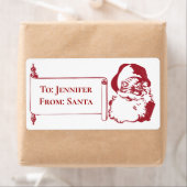 Kerstmis met kerstvister etiket (Insitu)