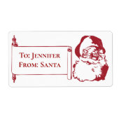 Kerstmis met kerstvister etiket (Voorkant)