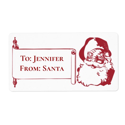 Kerstmis met kerstvister etiket (Voorkant)