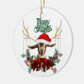 Kerstmis met Kind geitenvlees Keramisch Ornament (Links)
