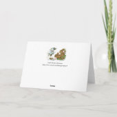 Kerstmis met kleine Bunnies Feestdagen Kaart (Achterkant)