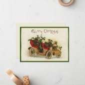 Kerstmis met kleine goudvlek notitiekaartje (Voorkant / Achterkant in situ)