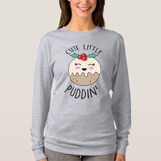 Kerstmis met kleine pudding-trui jumper t-shirt (Voorkant)