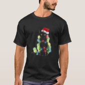 Kerstmis met kleurrijke lichte kerstdag t-shirt (Voorkant)