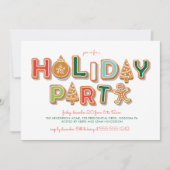 Kerstmis met koekjesuitwisseling kaart (Voorkant)