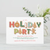 Kerstmis met koekjesuitwisseling kaart (Staand voorkant)