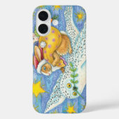Kerstmis met konijn als kerstman op hol Case-Mate iPhone case (Achterkant)