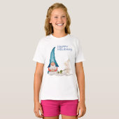 Kerstmis met konijn t-shirt (Voorkant volledig)