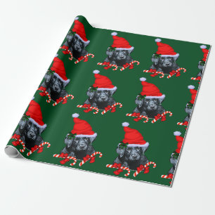 Kerstmis met labrador Retriever Cadeaupapier