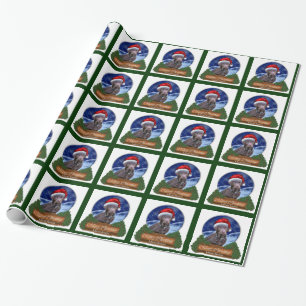Kerstmis met labrador Retriever Cadeaupapier