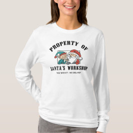 Kerstmis met lange mouwen voor vrouwen t-shirt