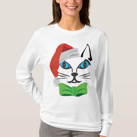 Kerstmis met lange mouwen voor vrouwen t-shirt (Voorkant)