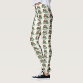 Kerstmis met Leggings met de Rode Bow en de Holly (Links)