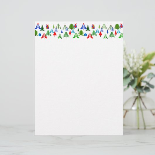 Kerstmis met letterhead (Staand voorkant)