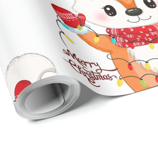 Kerstmis met licht cadeaupapier (Rol Hoek)