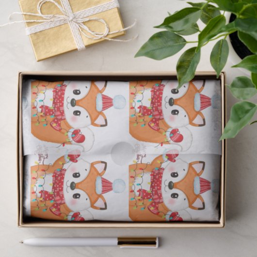 Kerstmis met licht tissuepapier (Geschenk)